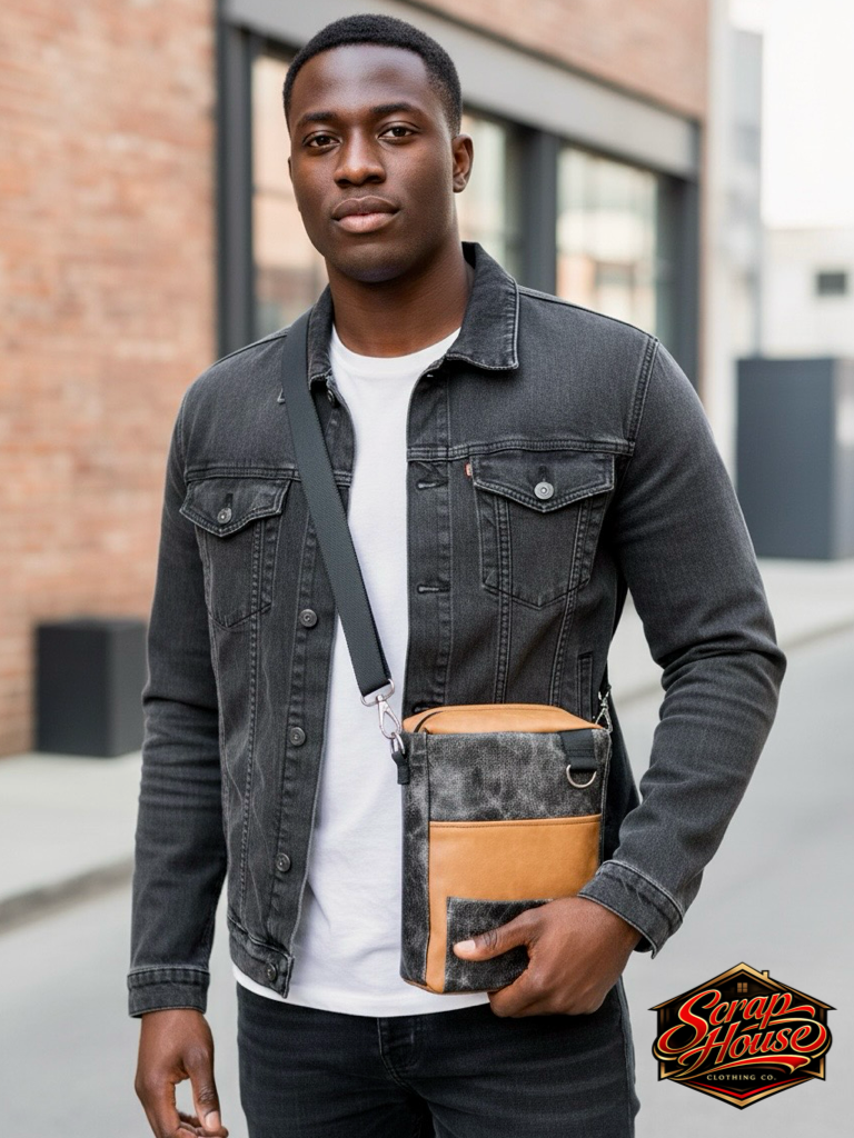 Black Cognac Mini Crossbody Bag