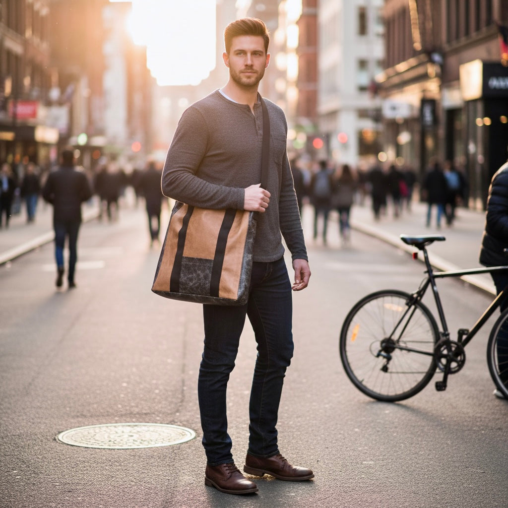 Black Cognac Tote Bag
